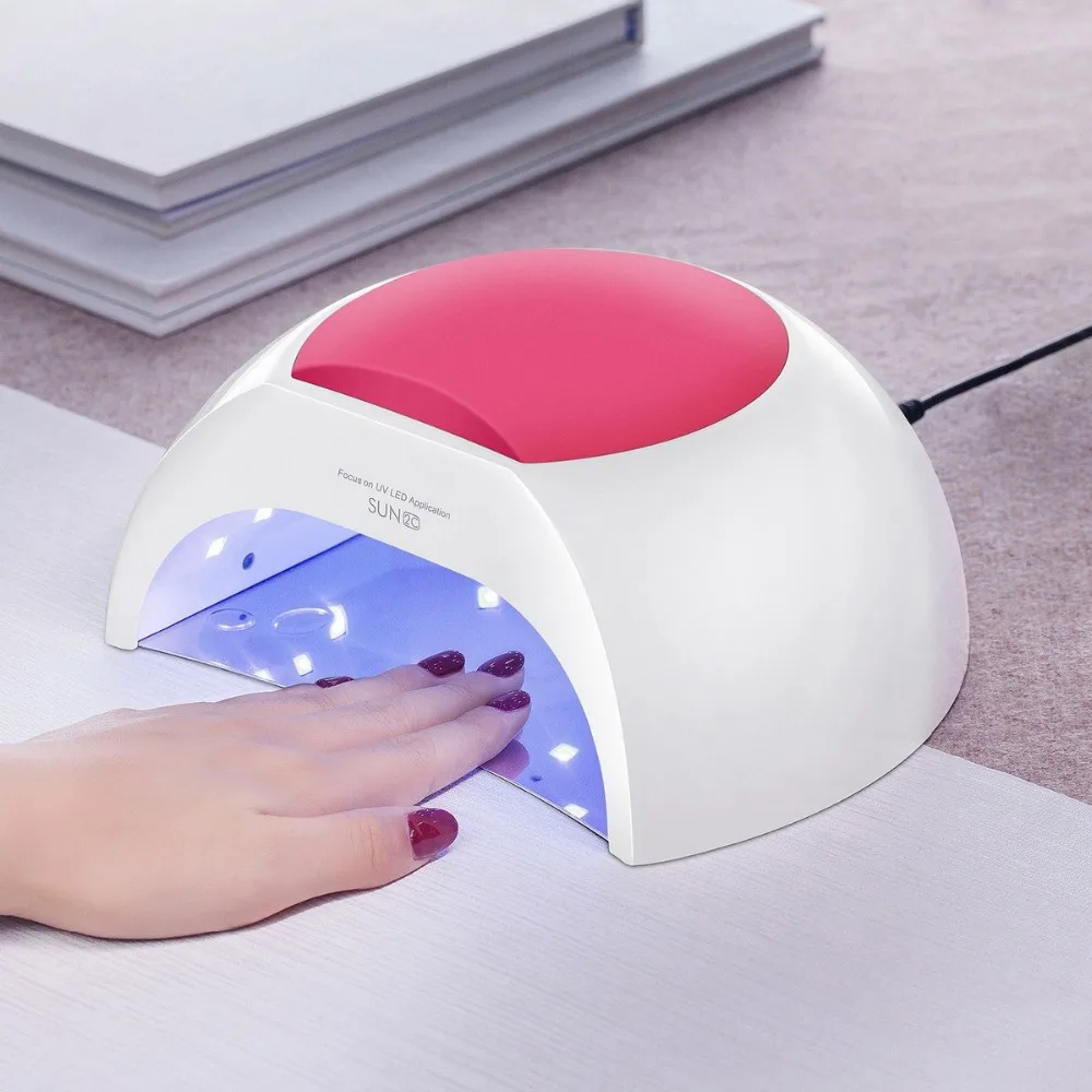 

48W Sun2c UV LED Nail Lamp For Drying All Nail Gel Varnish Manicure Machine 365+405nm Phototherapy Dryer Ice Cabine UV Lamps