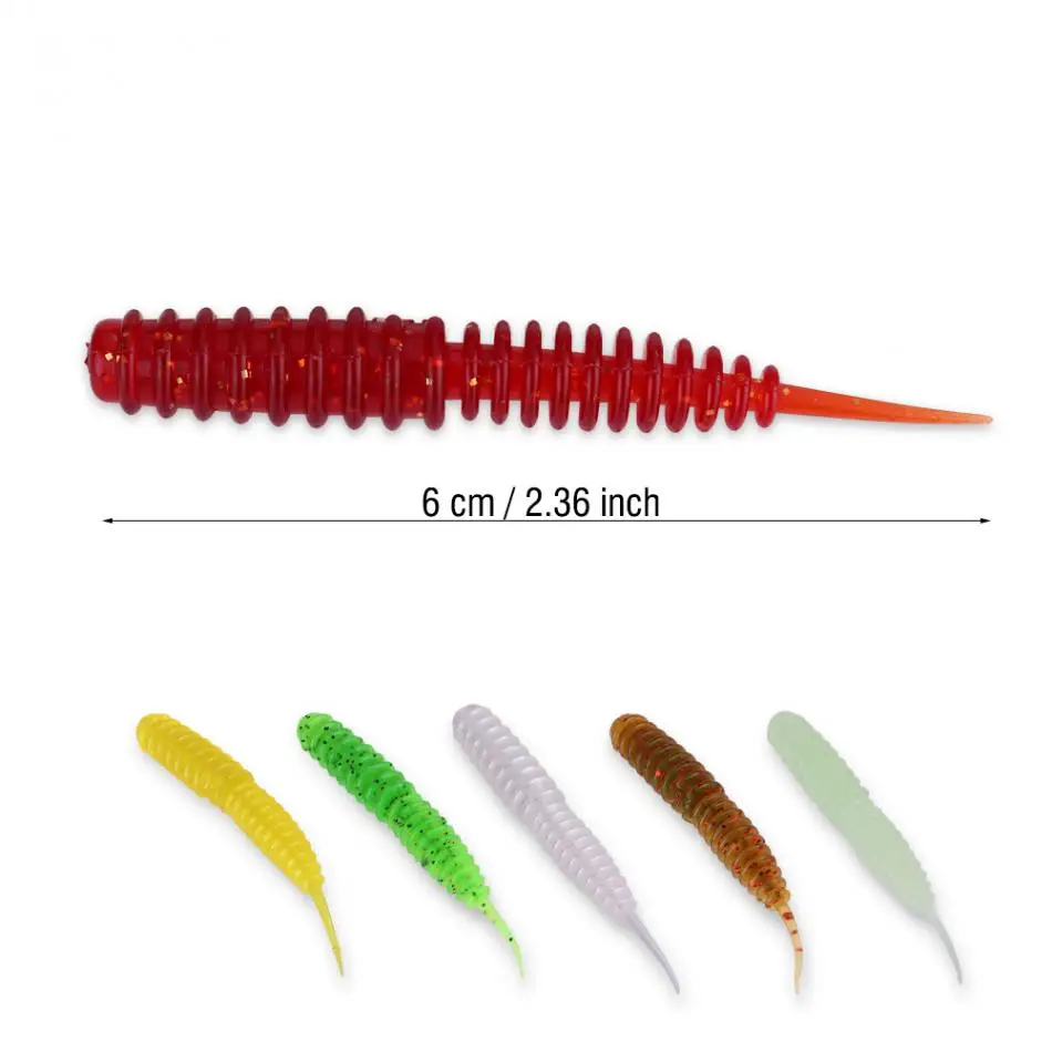 20pcs-Fishing-Lure-Shad-Worm-6cm-Aritifical-maggot-Grub-Silicone-Soft-Lure-Baits-smell-Worms-maggots (1)