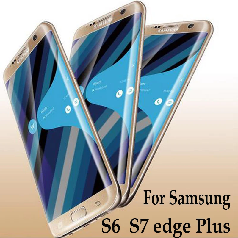 Закаленное стекло с полным покрытием для Samsung Galaxy S6 S7 Edge Plus Case S 7 6edge стеклянная