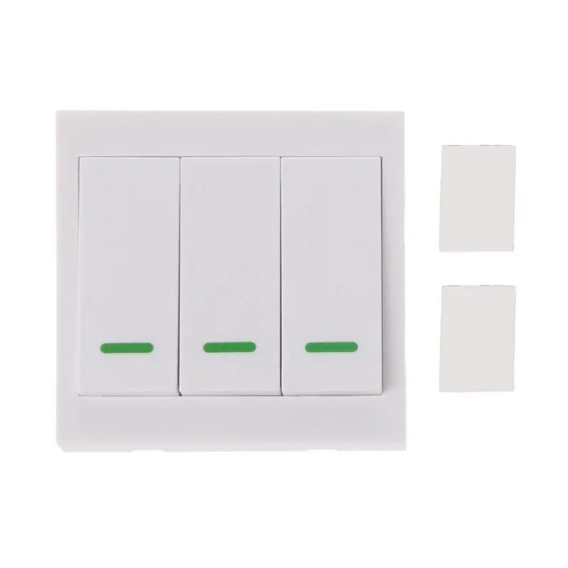 Wall Panel Wireless Remote Transmitter 433MHz RF 1 2 3 Button Remote Control Switch Sticky Smart Wall Panel Transmitter