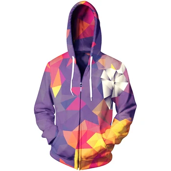 

Color Blocks Zipper Hoodies Men Fleece Autumn Winter Sweatshirt Alisister Plus Size 3d Print Tracksuit Sudaderas Hombre Dropship