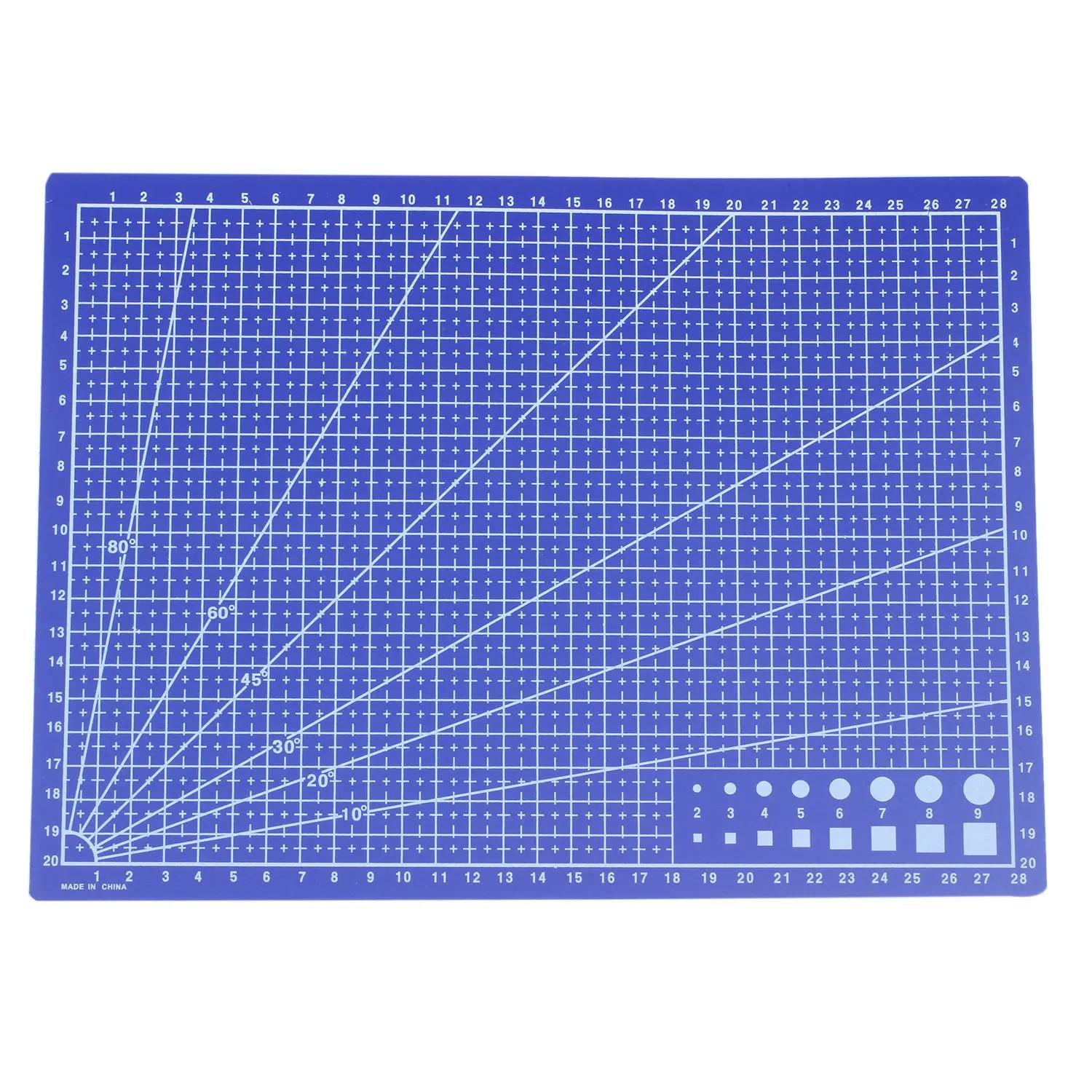 A4 линии сетки коврик для резки Craft карты ткани кожи Бумага доска 30*22 см синий