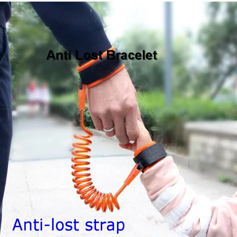 

2017 New Children PU Safety Harness Anti Lost Strap Wrist Leash Practical Outdoor Kid Automatic Retraction Anti-Lost Bracelet