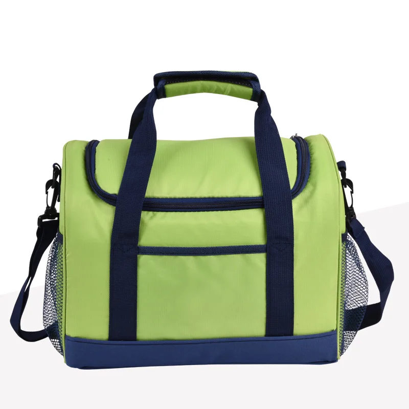 

BONAMIE Shoulder Strap Thermal Insulation Lunch Bags Man Unisex Portable Cooler Bag Picnic Bag Women Waterproof Green Lunch Box