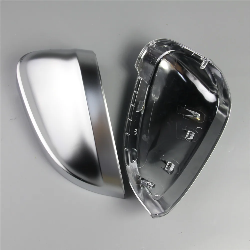 Pair Matte Chrome Rearview Mirror Shell Cover Protection Cap Fit for Audi B9 A4 A5 S4 Pair Matte Chrome Rearview Mirror Shell Cover Protection Cap Fit for Audi B9 A4 A5 S4