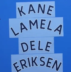 

2017-2020 home ERIKSEN SON KANE LAMELA NDOMBELE nameset patch badge