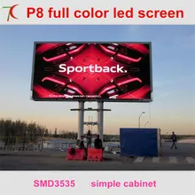 Free Installation method of P8 outdoor full color led video wall for advertising