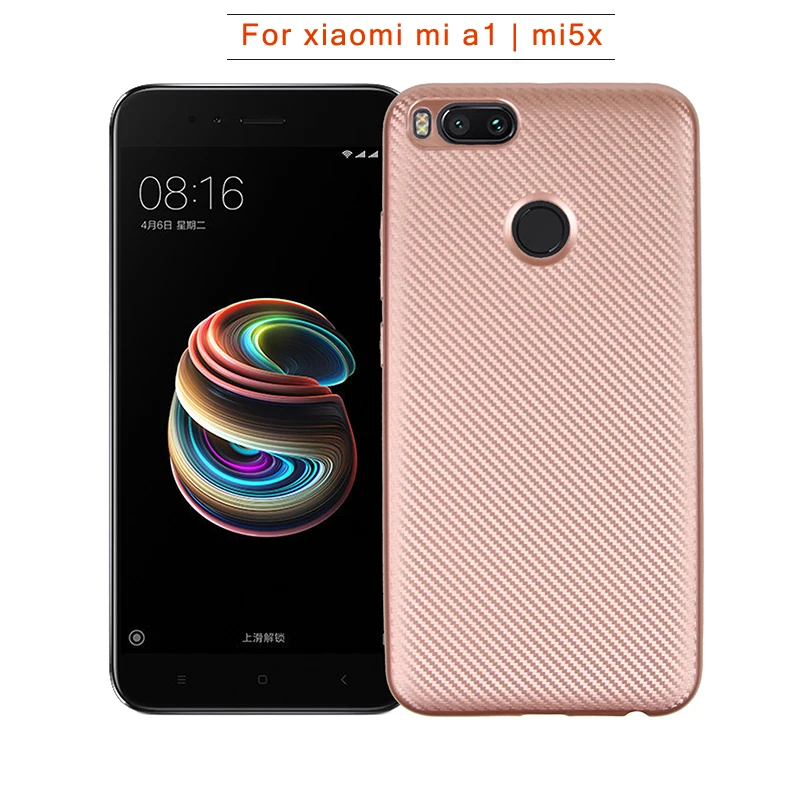 carbon fiber silicone case xiaomi mi a1 (3)