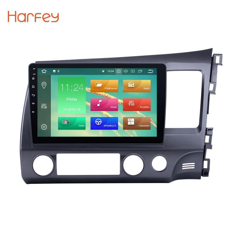 Discount Harfey  8-core RAM 4G ROM 32G Android 8.0 Car multimedia player for 2006 2007 2008 2009 2010  2011 Honda CIVIC with Bluetooth 0