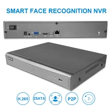 4CH Интеллектуальный анализ 4K H.265 сетевой рекордер с 2ch 1080P распознавание лица NVR захват лица сравнение 2000 база данных лица
