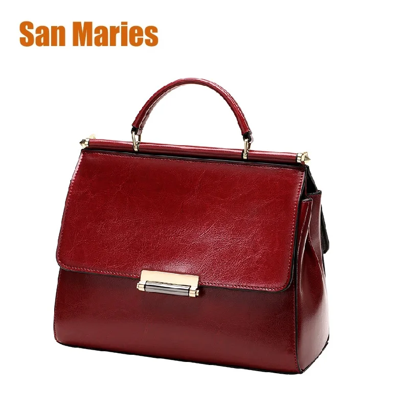 

San Maries Brand Women Messenger Bags Luxury Handbags Women Bags Designer Jelly Bag Fashion Shoulder Bag Women Leather Handbags