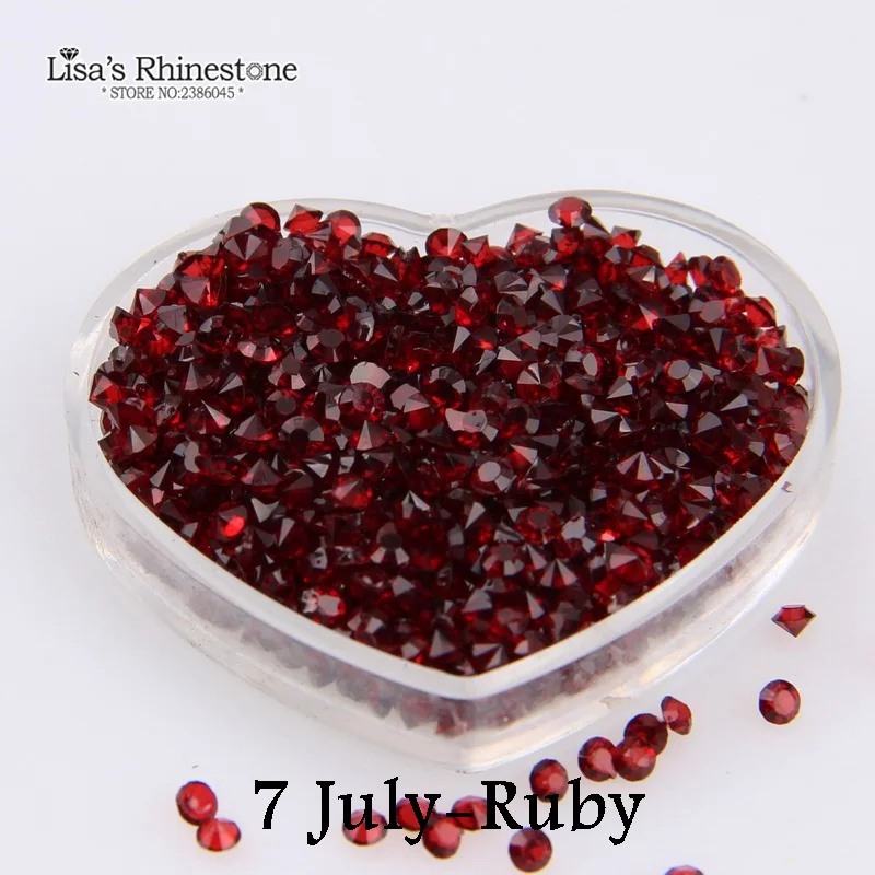 July SS6-SS12, 12 цветов, круглые стразы с кристаллами, камни по месяцу рождения, плавающие, Шарм для DIY, медальоны на память, ювелирные изделия ручной работы - Цвет: July