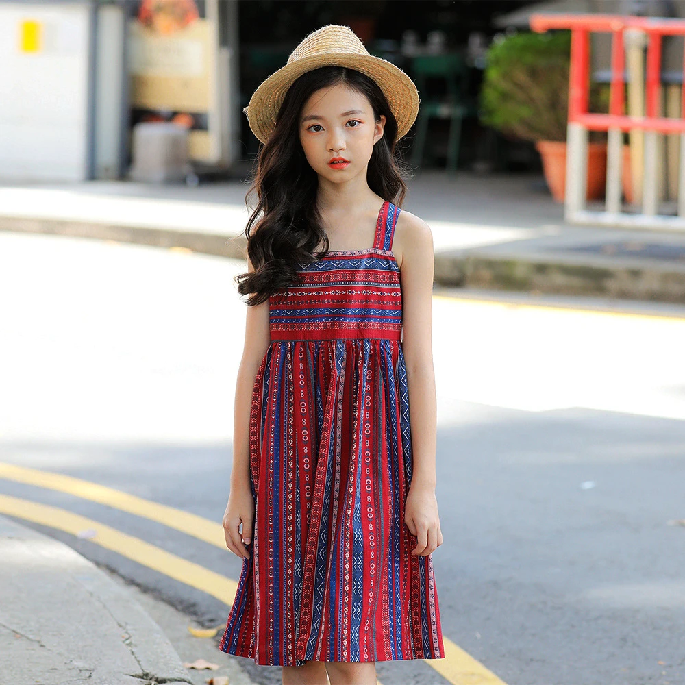 

girl summer dress kids dresses for big girls clothes 2019 fashion little girls clothing children dres size 456789 10 12 14 years