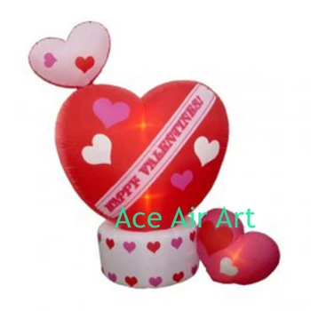 

giant Nice Design 3 Inflatable Hearts for Valentine's Day Party with Blower