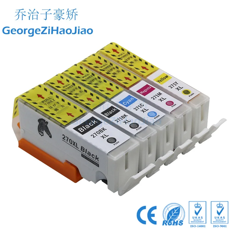 

PGI270 CLI271 PGI-270BK C LI-271 compatibel cartridge voor canon PIXMA MG5720 MG5721 MG5722 MG8620 MG8621 MG8622 Printer3