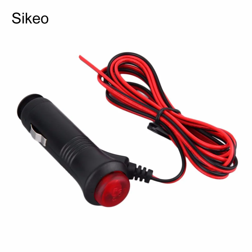 

Sikeo Car Cigarette Lighter Power Plug Socket with Switcher Button Charger Adapter Connector DC 12V 24V for Car Motorcycle Truck