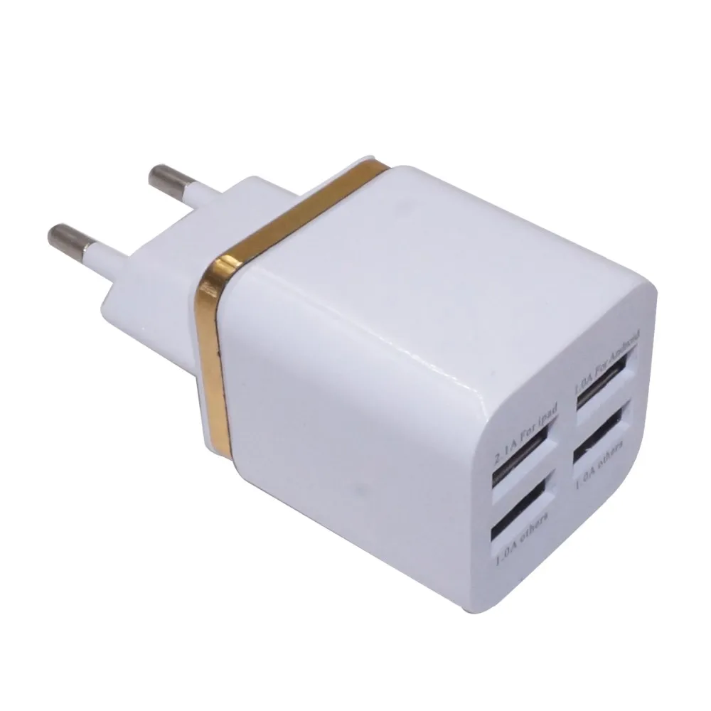 QUWIND 2A/1A 4 порта USB 5V настенное зарядное устройство адаптер для iPhone телефона планшета ЕС вилка