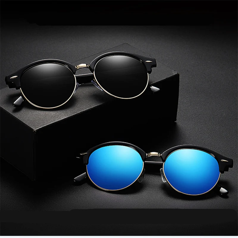 ASOUZ 2019 new round men's sunglasses UV400 fashion brand ladies glasses classic retro popular designer design driving sunglasses (5)