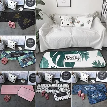 Nordic Стиль Гостиная диван ковер Rainforest завод прямоугольник Нескользящие коврик листья Спальня области коврик Кухня коврик ковер