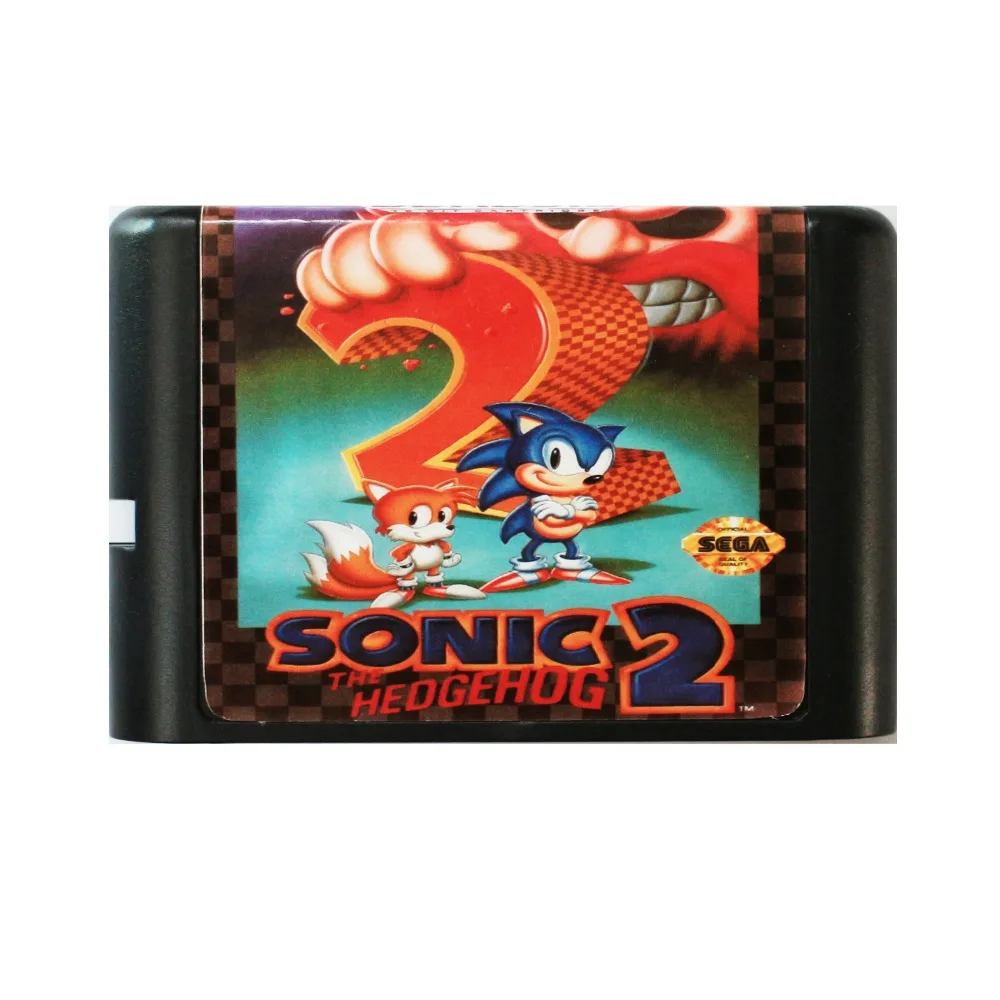 Игровая карта Sonic The Ежик 2 16 бит MD для Sega Mega Drive SEGA Genesis|Картриджи| |