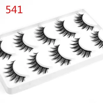 

2018 New 5 pairs natural false eyelashes fake lashes long makeup 3d mink lashes extension eyelash mink eyelashes for beauty 41