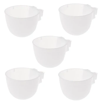 

Parrot Bird Hamster Round bottom Feeding Bowl Hanging Drinking Food Cup Tools W215