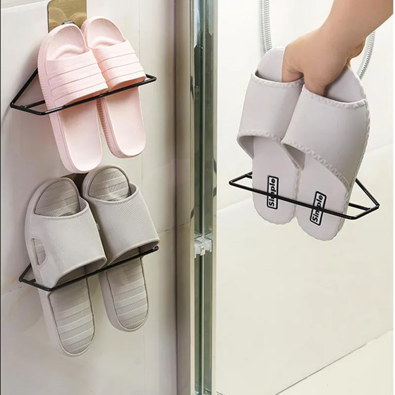 

YINUO 2018 New Arrival Household Bedroom Wardrobe Layered Paste Type Shoes Storage Rack Simple Iron Portable Shoe Holders