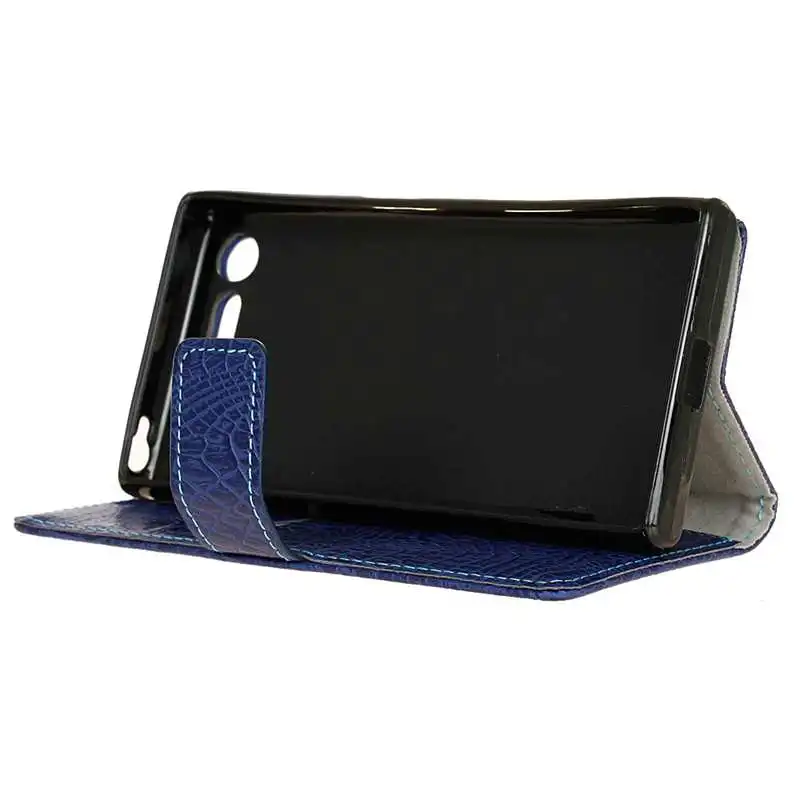 For Sony Xperia X Compact Crocodile PU Leather Wallet Case Stand (9)