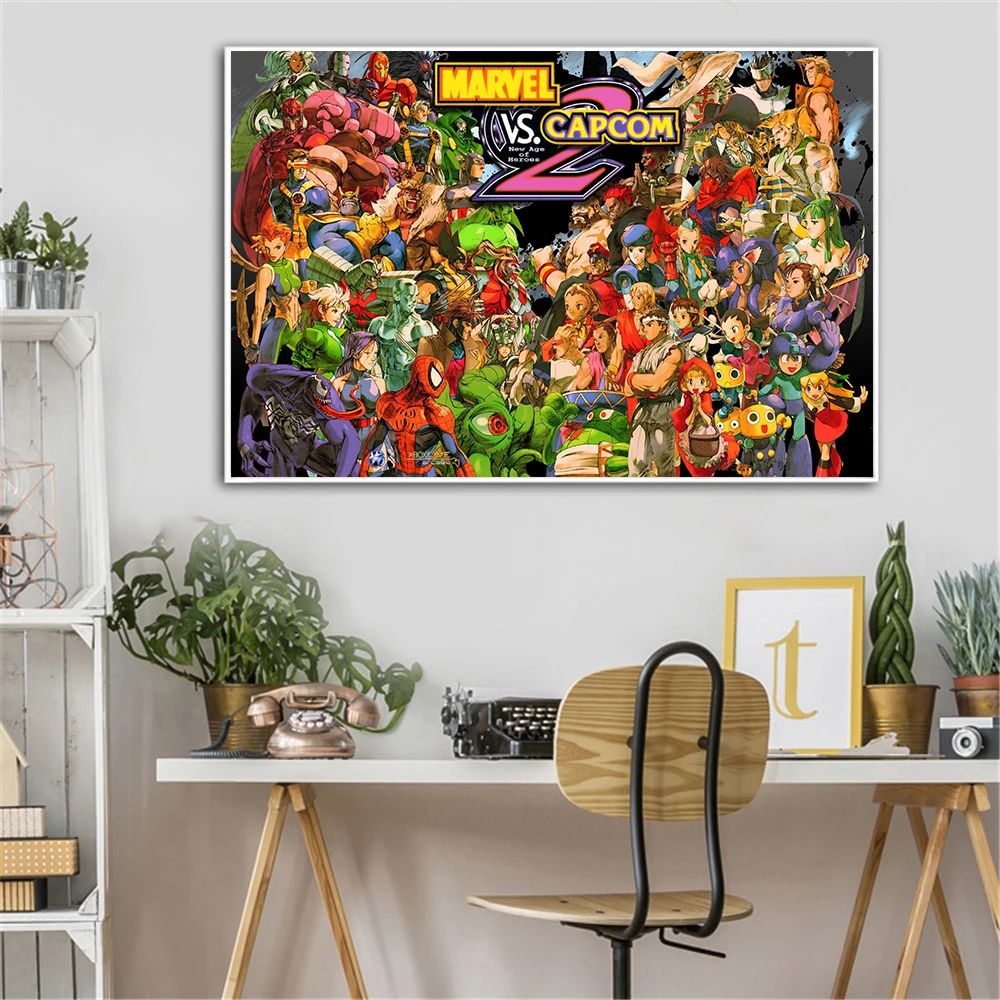 

Cartoon Marvel Capcom Anime Game Street Fighter Pop Wall Art Posters and Prints Modern Print Home Decoration Wall Decor
