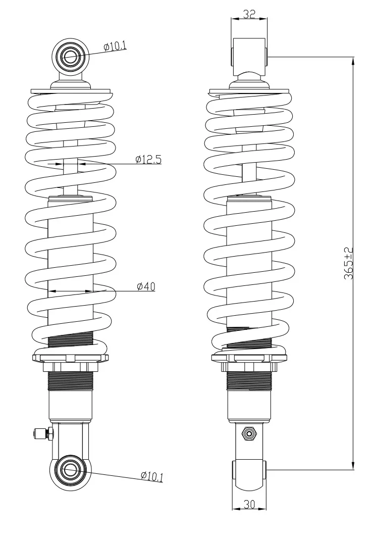 Передний амортизатор для cfmoto ATV X5, часть No.9010-050600-10001(красный