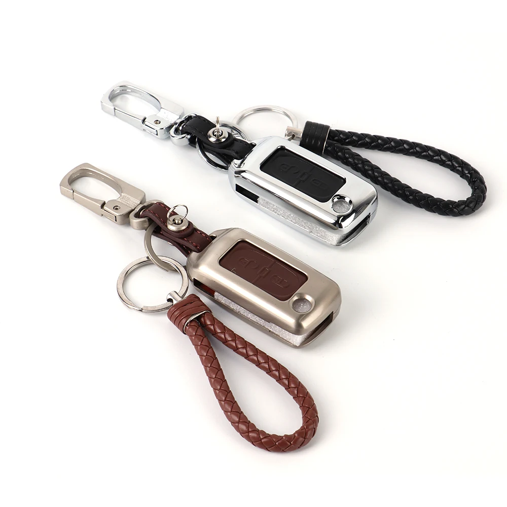 

Car Key Fob Remote Cover Case for Peugeot 107 206 207 208 306 307 308 407 for Citroen C2 C3 C4 C5 C6 Quatre Key With Leather Fob