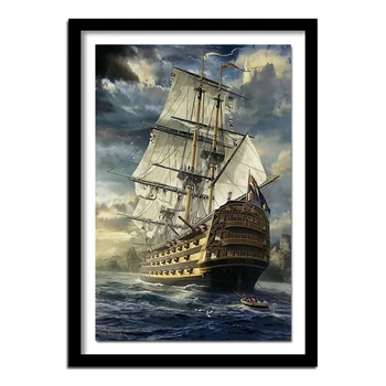 

Diamond Embroidery 5D DIY Diamond Painting Landscape Sailing Sea Diamond Painting Cross Stitch Rhinestone BJ1569