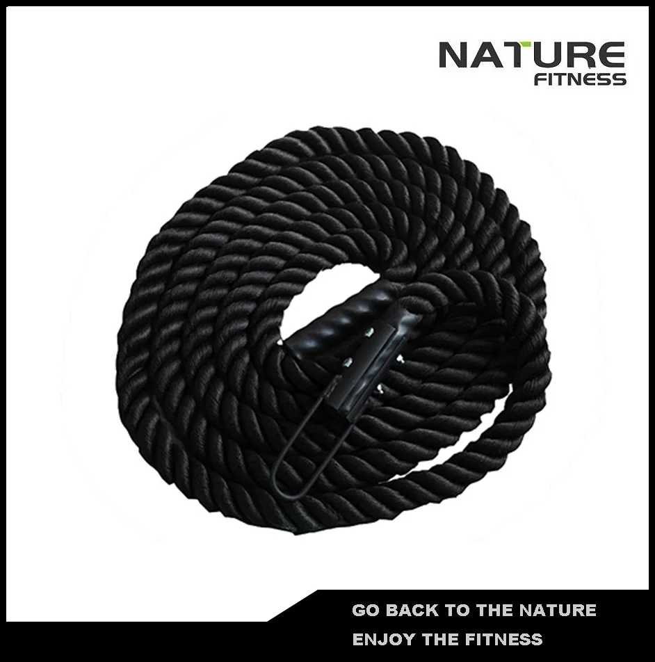 7m Length 1.5 Inch Diameter Nylon Climbing Rope with Metal Clamp and