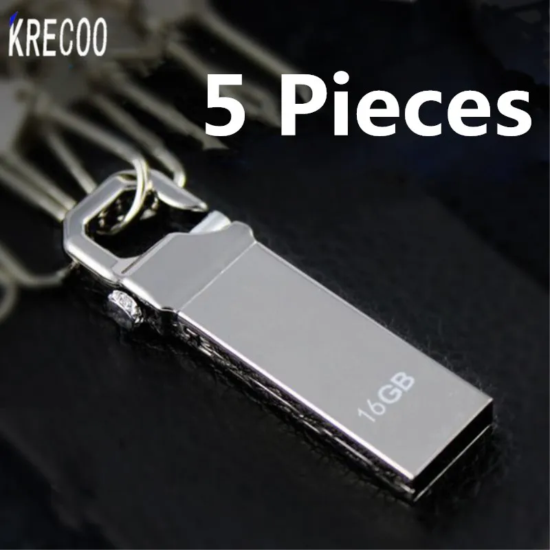 Free Shipping 5 Pieces Waterproof 8GB 4GB Key Chain Usb Flash Drive