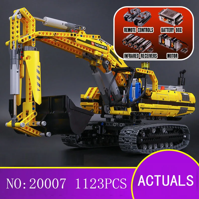 

LEPIN 20007 1123pcs NEW Technic series excavator Model Educational Building Kit Blocks Brick Compatible 8043 Toy Christmas Gift
