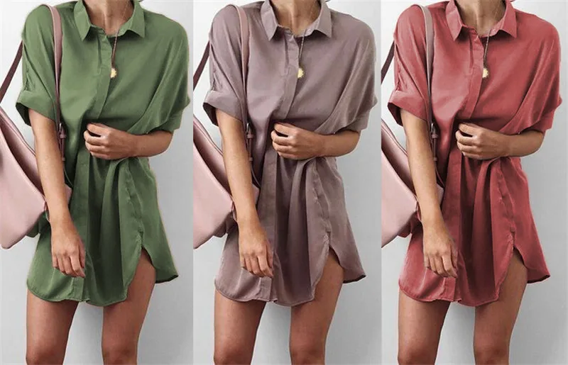 4-Colors-Short-Sleeve-Maternity-V-neck-chiffon-blouse-summer-fashion-casual-solid-Color-shirts-loose (2)