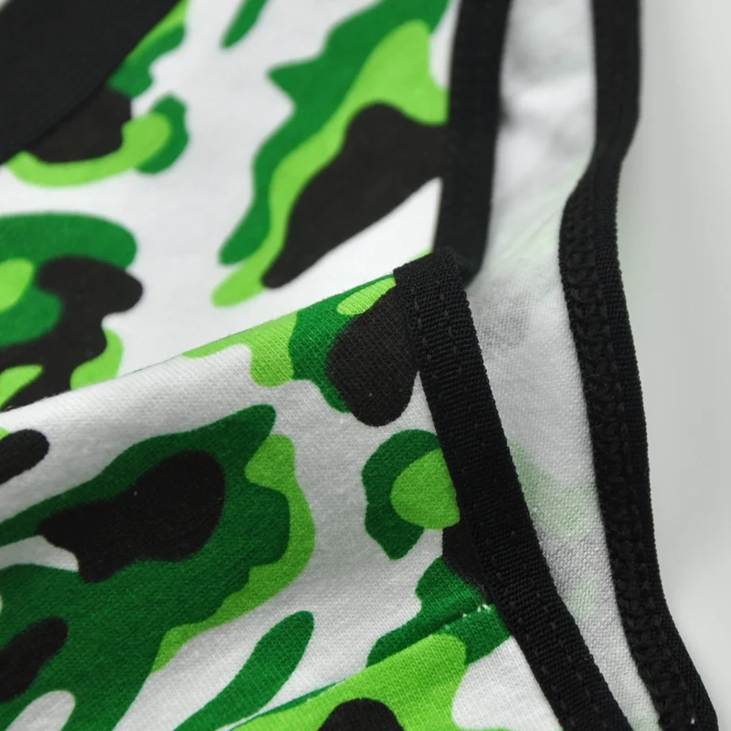 Lot 6 PCS Women Underwear Cotton Sexy Panties Briefs Camouflage Printed Low Rise Ladies Knickers Lingerie Intimates for Women