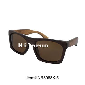 

unisex women men brown wood sunglasses