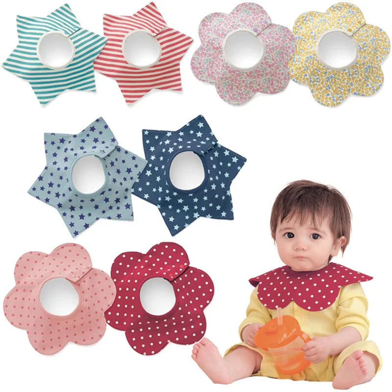 

New Baby Accessaries Cotton Baby Bibs For Infant Toddler Baby Kids Girl Boy 360 degree Round Neck Burp Cloths