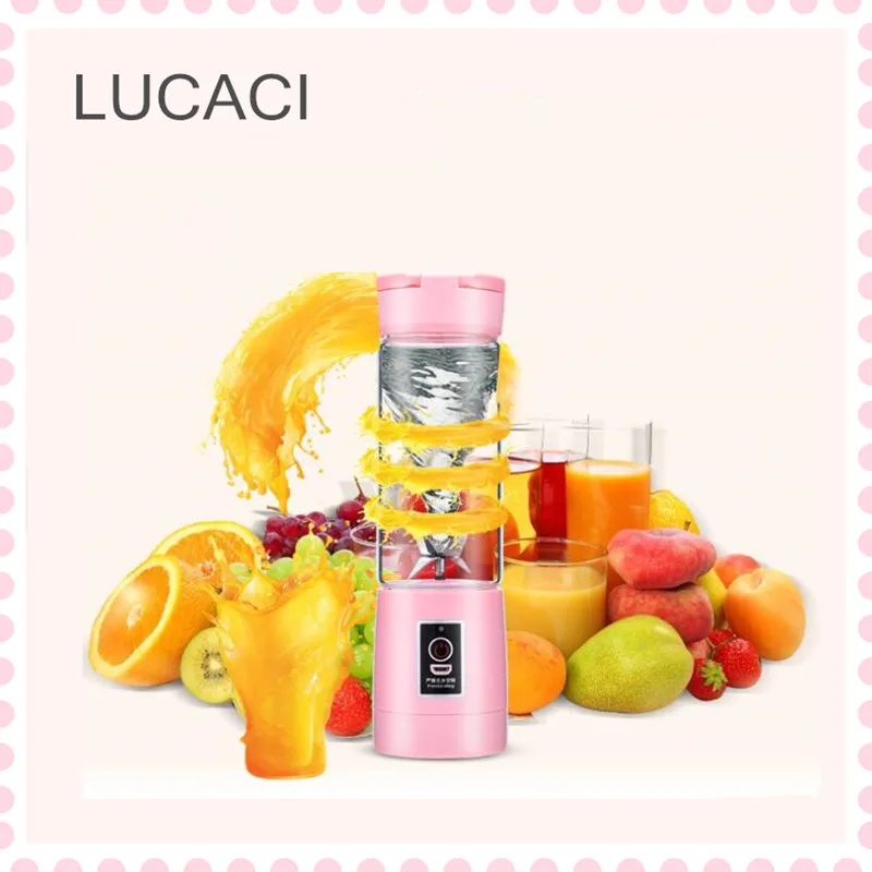 

USB Electric Fruit Juicer Machine Portable Blender Shake Handheld Smoothie Maker Rechargeable Juicer Bottle