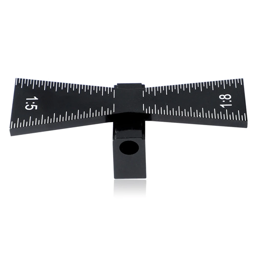 Woodworking 1:8 Hardwood Gauge Measuring Tool Dovetail Marker 1:5 Soft Wood Aluminium Alloy Light Weight Graduated Scales