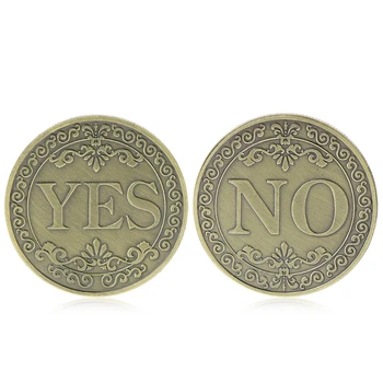 

Souvenir Commemorative Coin Floral YES NO Letter Ornaments Collection Arts Gifts Collection Arts Gifts Souvenir