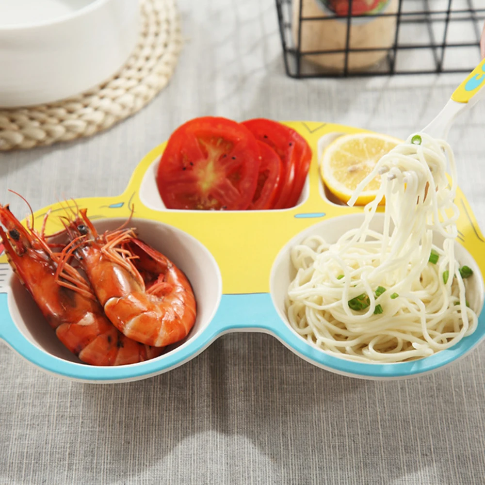 5pcs/sets Baby Dish Tableware Set Natural Bamboo Fiber Bowl With Cup Spoon Plate Fork Feeding Dishes for Kids Utensils 5pcs/sets Baby Dish Tableware Set Natural Bamboo Fiber Bowl With Cup Spoon Plate Fork Feeding Dishes for Kids Utensils