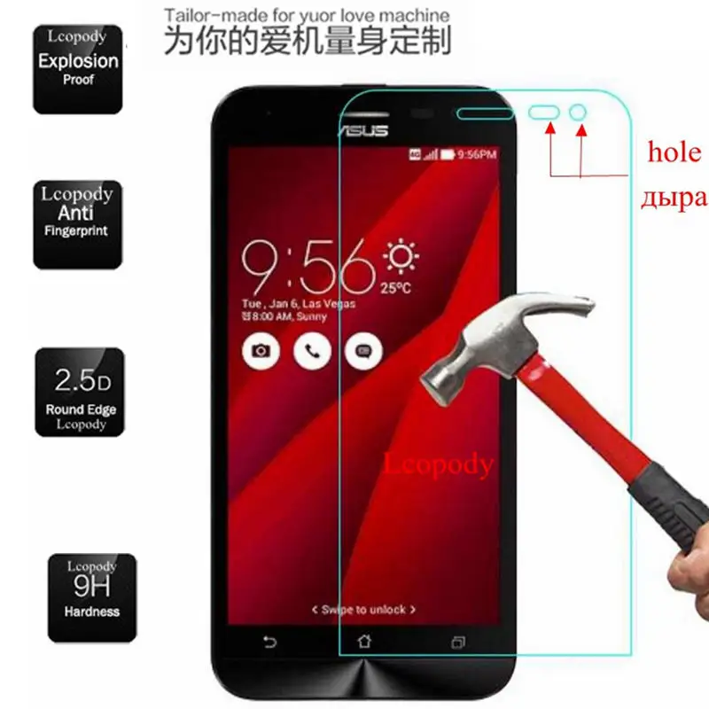 Закаленное стекло премиум класса для ASUS_Z00ED Asus Zenfone 2 Laser ZE500KL ze500кг ze 500 kl кг Z00RD ME500KL