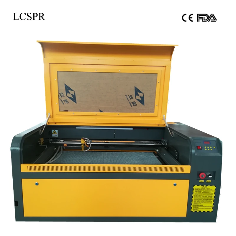 

100W 6090 laser engraving cutting machine with good quality laser tube and free shipping to Moscow include customs and tax
