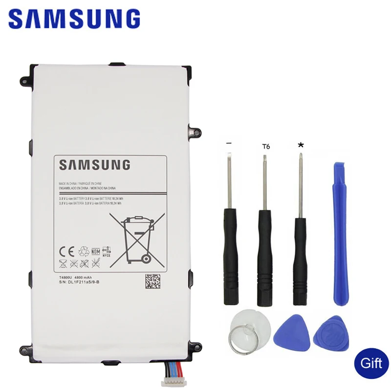 Samsung,, 4800 мА/ч, сменная батарея для планшета T4800U T4800E, для samsung Galaxy Tab Pro 8,4, в SM-T321, T320, T321, T325+ инструмент