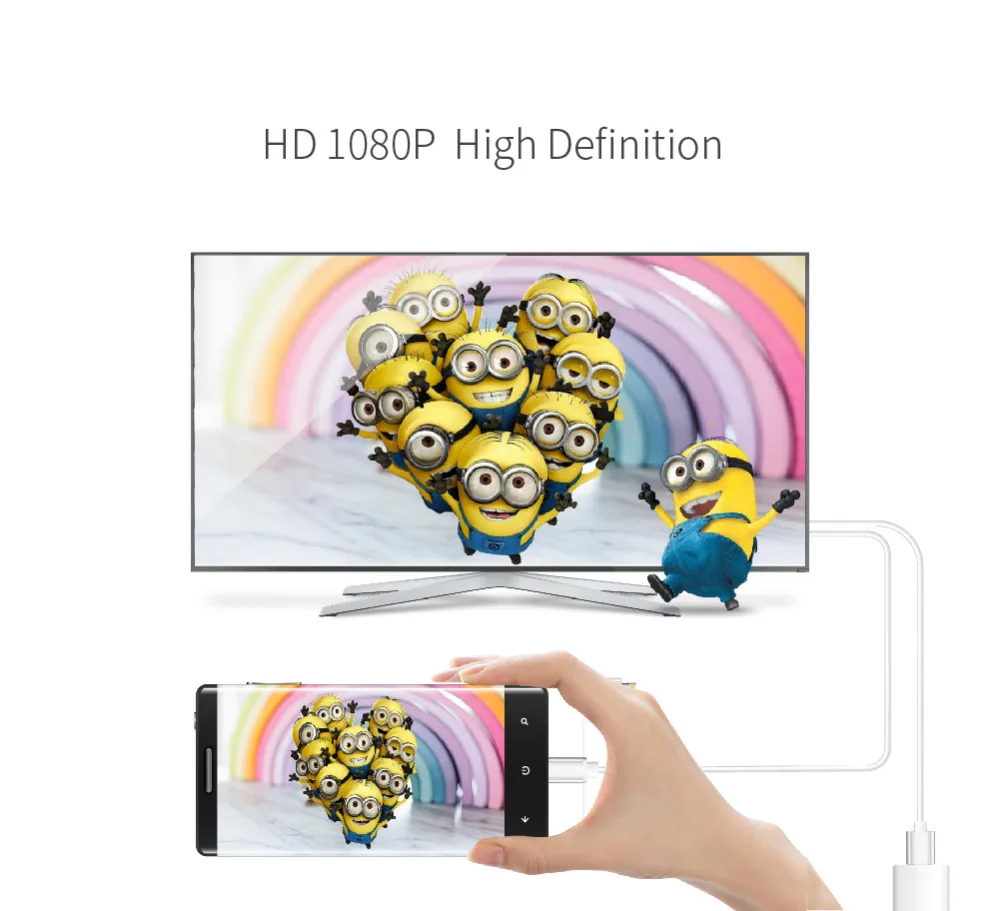 Mirascreen 3 в 1 3 м HDTV кабель Тип C и Micro USB и для lightning разъем Plug and Play Miracast кабель для apple Android телефон