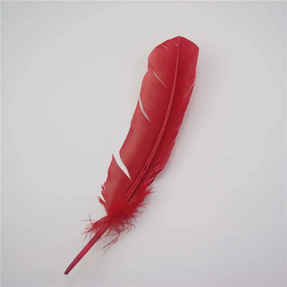 25-30 см 10 шт./лот нарядах 10-12 дюймов гусиные перья для плюмажа 11 вариантов цвета - Цвет: red