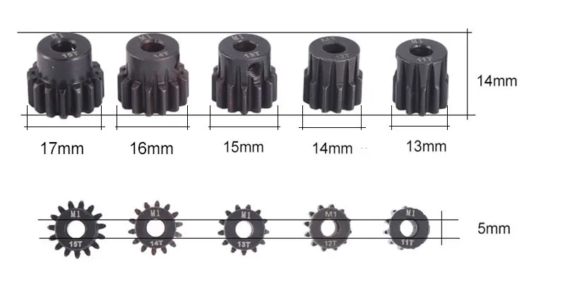 Зубчатая шестерня SURPASS HOBBY M1 11T 12T 13T 14T 15T для 1/8 Traxxas Redcat Tamiya RC внедорожный монстр