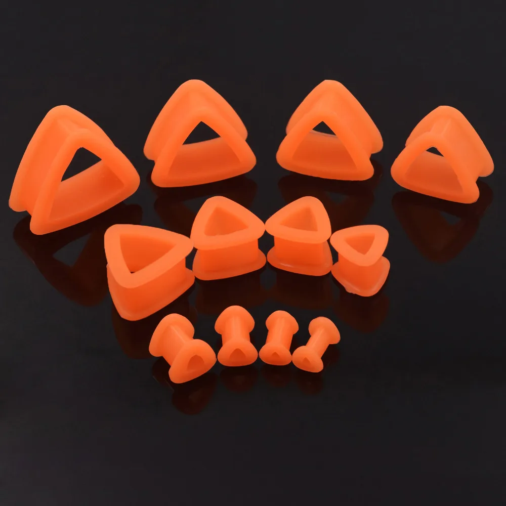 4mm 25mm Skin Tone Pluigs Silicone Tunnels 2 Flesh Tone Flexible Hider